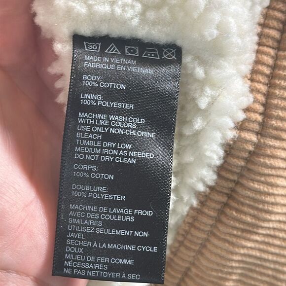🧥 BDG Urban Outfitters Sherpa-Lined Corduroy Jacket XS - Picture 4 of 4